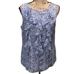 {Banana Republic} Ruffle Front Sleeveless Top